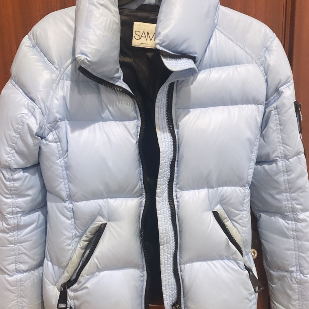 SAM light blue coat size xs